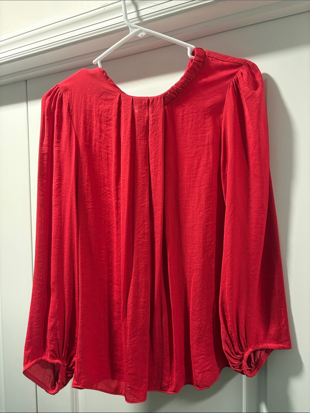 Zara Dark Pink Button-Back Blouse